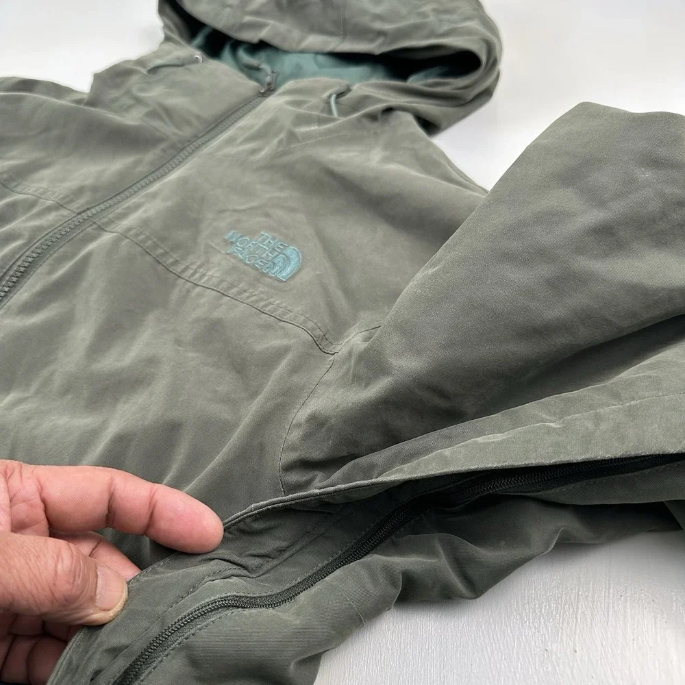 The North Face Canyonlands Triclimate‎ Shell Jacket Men Small Olive Green 2016